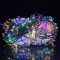 Світлодіодна гірлянда Роса 50 метрів 500 LED біла нитка на мідному дроті з пультом Мультиколор 500L50MWML