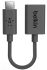Адаптер Belkin USB-C > USB-AF, 0.14м, чорний
