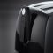 Тостер Russell Hobbs Textures 850Вт, пластик, черный