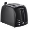 Тостер Russell Hobbs Textures 850Вт, пластик, чорний