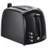 Тостер Russell Hobbs Textures 850Вт, пластик, черный