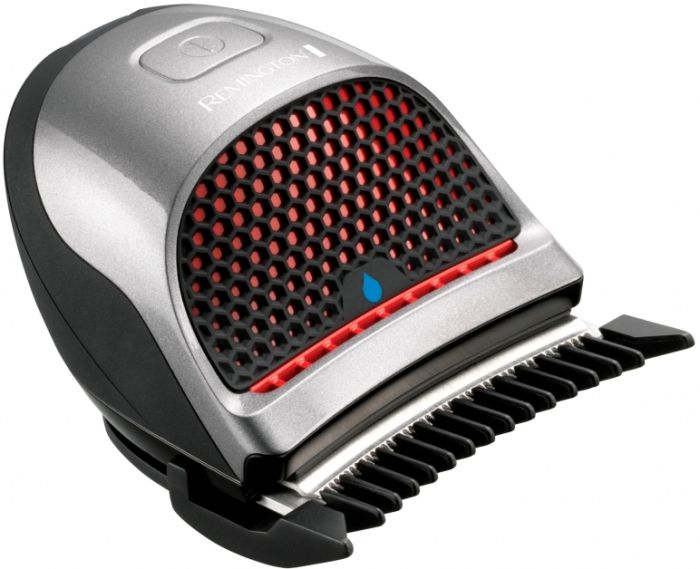 Машинка для стрижки Remington QuickCut Hairclipper, мережа+акум., роторний мотор, насадок-9, кейс, сталь, чорно-сріблястий