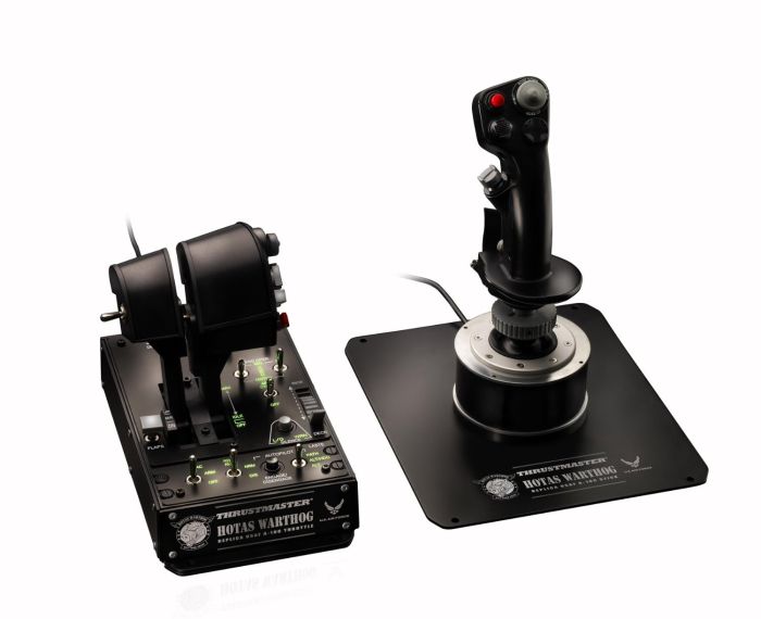 Комплект Thrustmaster Джойстик и Рычаг управления двигателем Hotas Warthog Pack, PC