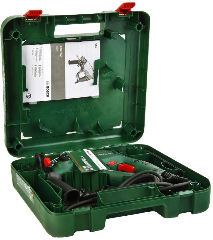 Перфоратор Bosch PBH 2100 RE SDS-plus 550Вт 1.7Дж 2.2кг