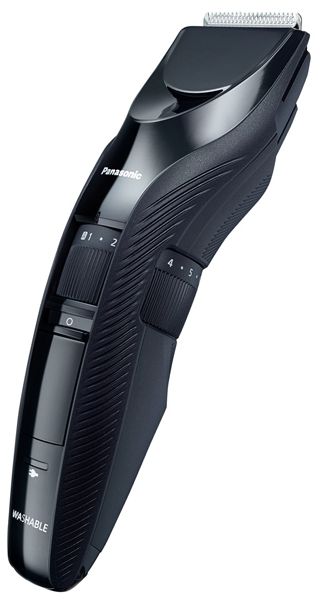 Машинка для стриження  Panasonic, для голови, бороди і вусів, мережа+акум., насадок-1, сталь, чорний