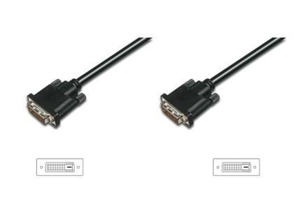 Кабель DIGITUS DVI-D (M/M), 3м, чорний