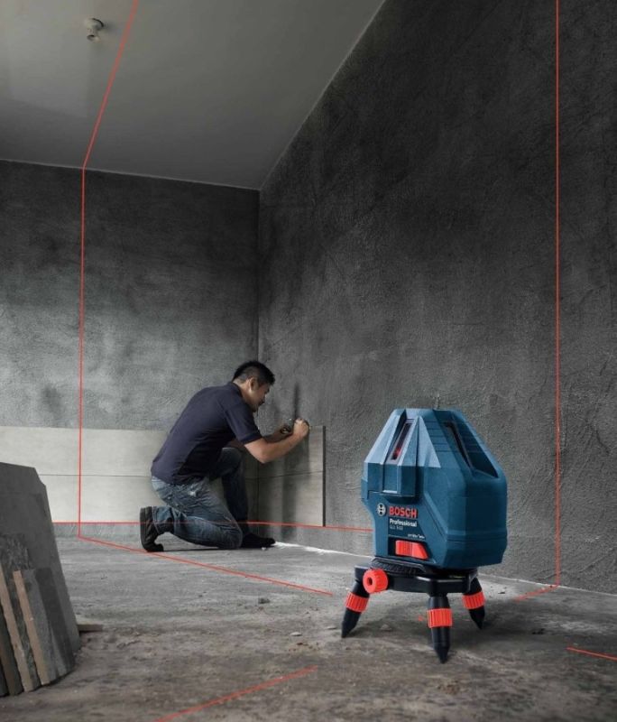 Нiвелiр лазерний Bosch Professional GLL 5-50X, до 50м, ±0.2мм/м, 3 проміня, сумка, перехiдник до штативу