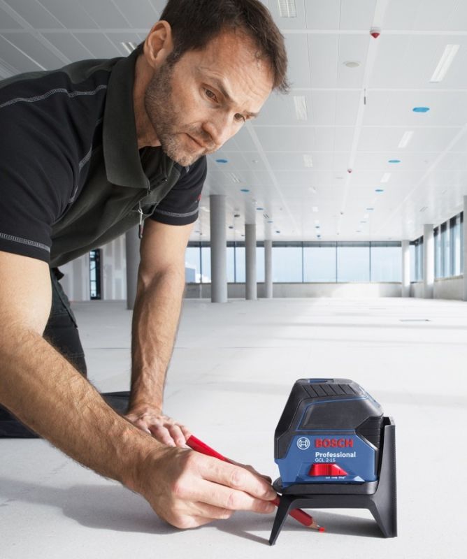 Нивелир лазерный Bosch GCL 2-15, до 15м, ±0.3мм/м, +RM1, 0.5кг