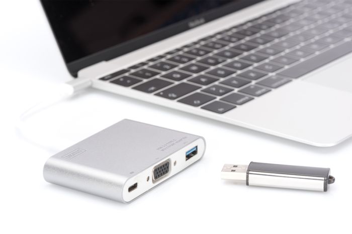 Хаб DIGITUS USB-C > VGA/USB-A/USB-C