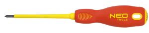 Викрутка Neo Tools хрестова, діелектрична, PZ2x100мм, сталь SVCM