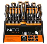 Викрутки Neo Tools набір 37шт, 20 біт, SL,PH,PZ,Torx,H, сталь S2, з підставкою