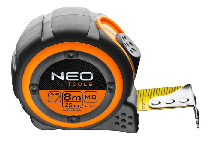 Рулетка Neo Tools, 8мx25мм, магніт