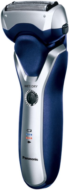 Бритва электр.  , сеточная, 3 бритв. головки, 10000 об/мин, Li-Ion, сух.+влаж. бритье, триммер, синий Panasonic ES-RT37-S520