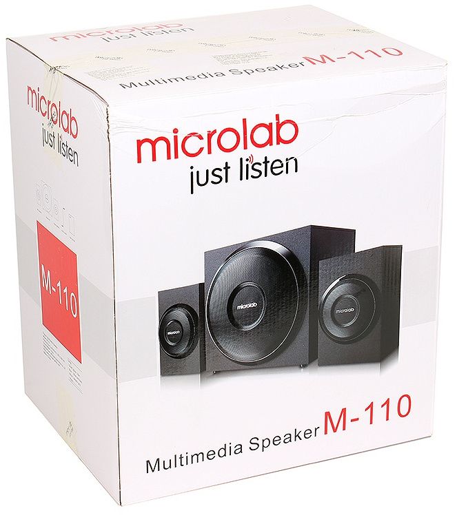 Акустична система MICROLAB  2.1, 10W, mini-jack, чорний Microlab M-110