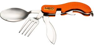 Ніж складаний Neo Tools, туристичний з виделкою та ложкою