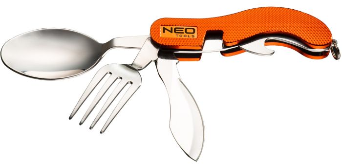 Ніж складаний Neo Tools, туристичний з виделкою та ложкою