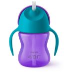 Чашка с трубочкой Avent 210мл, 9мес+, для девочек