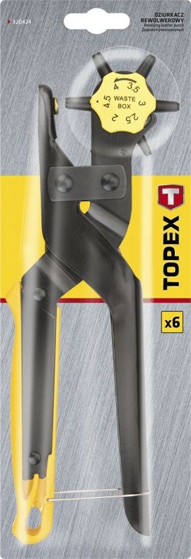 Дырокол TOPEX, 2-4.5мм, 240мм