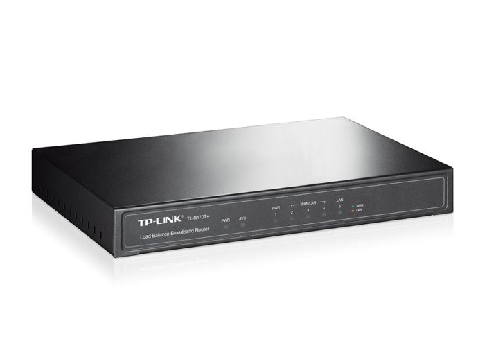 Мультисервісний Маршрутизатор TP-LINK  1xFE LAN, 3xFE LAN/WAN, 1xFE WAN TP-Link TL-R470T+