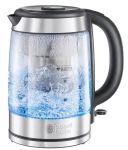 Электрочайник Russell Hobbs Clarity 1л, стекло, черный