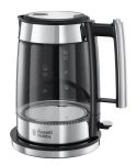Электрочайник Russell Hobbs Elegance, 1.7л, стекло , серебристо-черный