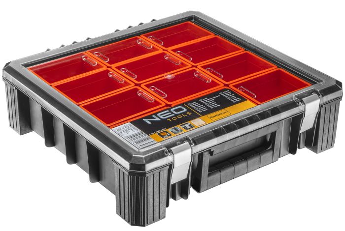 Органайзер Neo Tools, 12 контейнерів, 12х40х40см, пластмаса