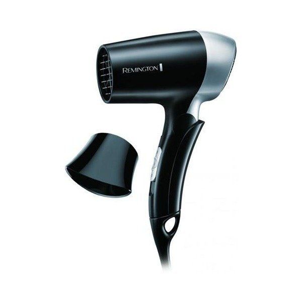 Фен Remington дорожный On The Go, 1400Вт, режимов-2, складная ручка, черный