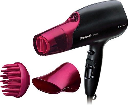 Фен Panasonic, 2000Вт, режимов-4, дифузор, иониз-я, хол. обдув, черно-розовый