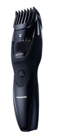Триммер Panasonic для бороды, усов, окантовки , акум., роторный мотор, насадок-1, сталь, черный