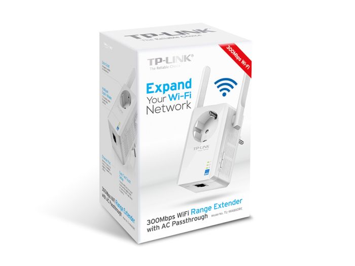 Розширювач покриття WiFi TP-LINK  N300, 1хFE LAN TP-Link TL-WA860RE