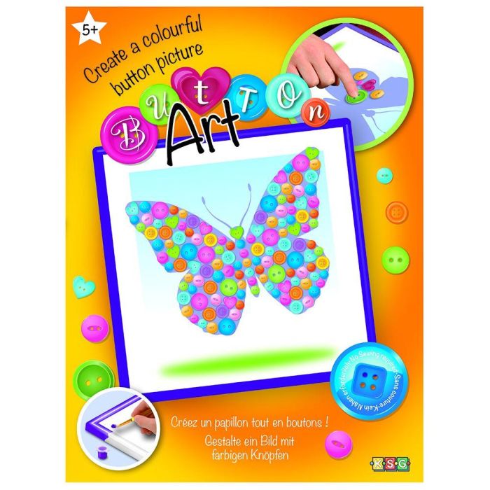 Набор для творчества Sequin Art Button Бабочка 26*26см