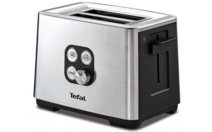 Тостер Tefal Cube 900Вт, метал/пластик, чорний