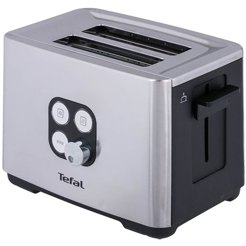 Тостер Tefal Cube 900Вт, метал/пластик, чорний