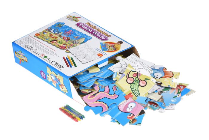 Пазл-раскраска Same Toy Подводный мир 50эл.
