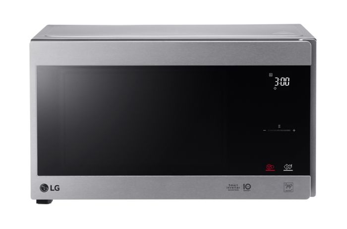 Мікрохвильова піч LG, 25л, електрон. керування, 1000Вт, гриль, дисплей, сріблястий