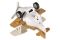 Самолет металический инерционный Same Toy Aircraft коричневый