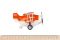 Самолет металический инерционный Same Toy Aircraft свет, музыка, оранжевый