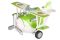 Літак металевий інерційний Same Toy Aircraft світло, музика, зелений