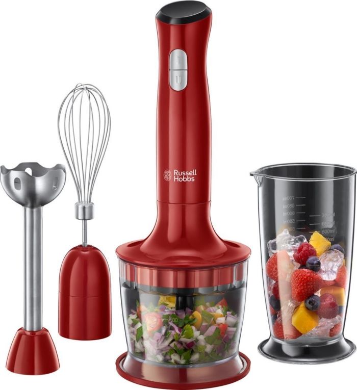 Блендер Russell Hobbs заглибний Desire 500Вт, 2в1, чаша-500мл, червоний