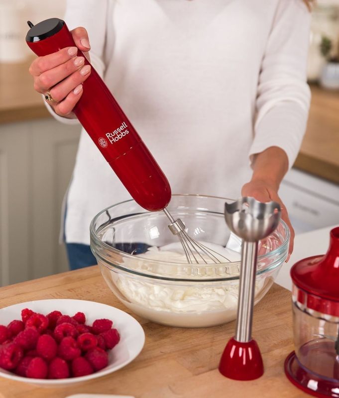 Блендер Russell Hobbs заглибний Desire 500Вт, 2в1, чаша-500мл, червоний