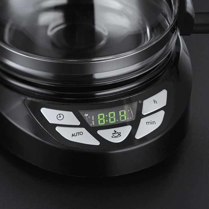 Кофеварка Russell Hobbs капельная Textures Plus 1.25л, молотый, черный