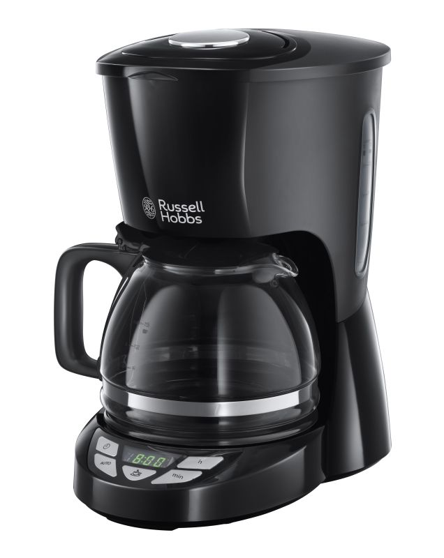 Кофеварка Russell Hobbs капельная Textures Plus 1.25л, молотый, черный