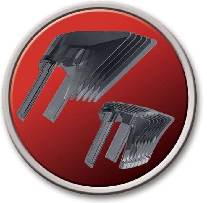 Машинка для стрижки Remington Pro Power Precision Steel, мережа+акум., роторний мотор, насадок-2, сталь, чорний
