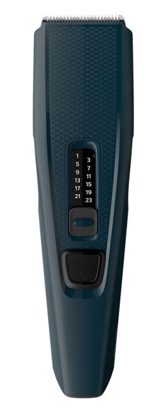 Машинка для стриження  Philips Series 3000, від мережі, роторний мотор, насадок-1, сталь, синій