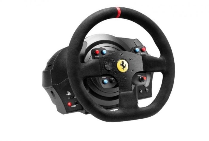 Руль и педали Thrustmaster T300 Ferrari Integral RW Alcantara edition, Официальная лицензия Ferrari и Sony, PC/PS3/PS4/PS5