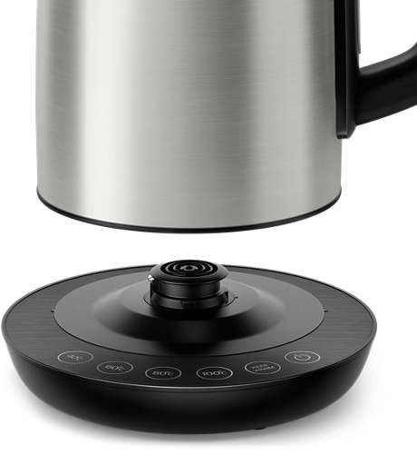 Електрочайник Philips Avance Collection 1.7л, 4 темп.реж, метал
