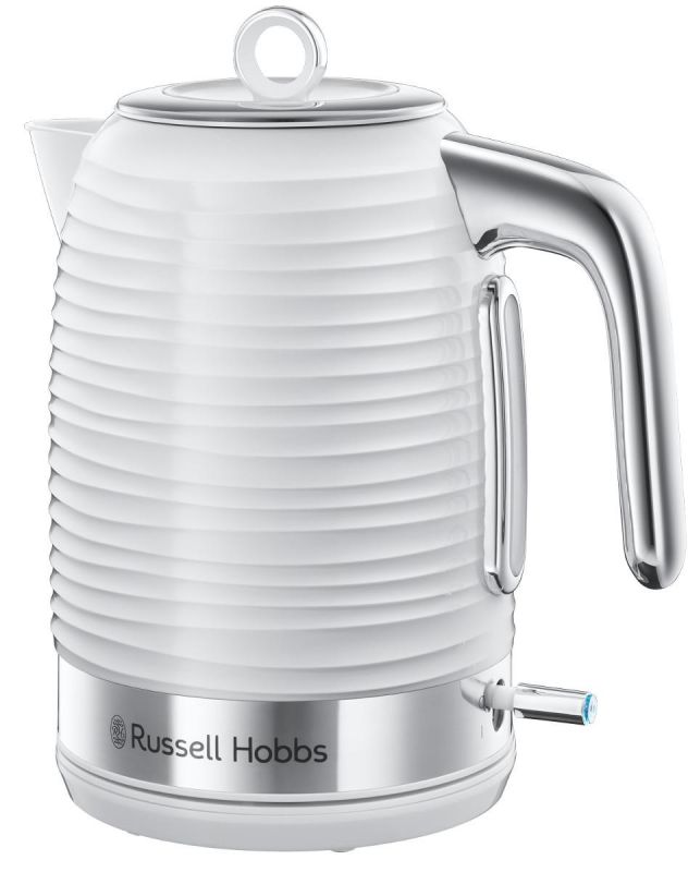 Электрочайник Russell Hobbs Inspire, 1.7л, пластик , бело-серебристый