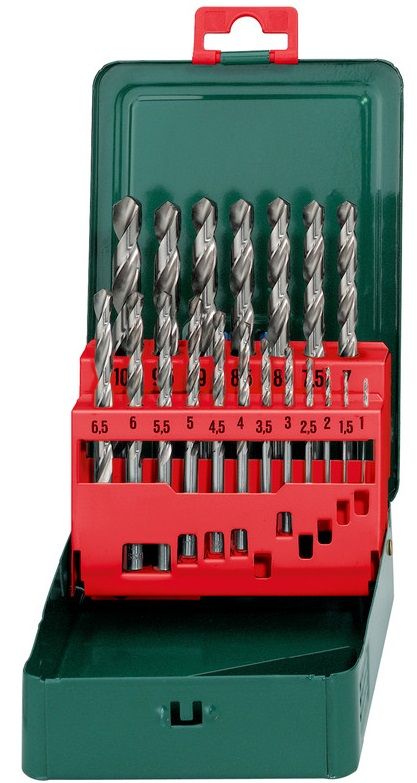 Набір свердел по металу Metabo HSS-G, 19шт