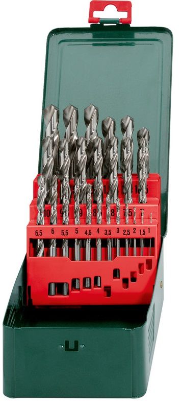 Набір свердел по металу Metabo HSS-G, 25шт