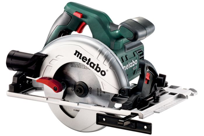 Пила дисковая Metabo KS 55 FS, 1200Вт, 160мм, глубина реза 39/55мм, рез 47м/сек, 4кг